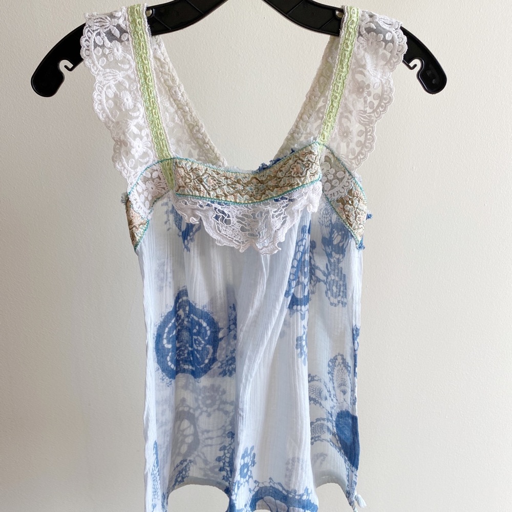 🌟SALE Free People Lace Sheer Tank US Small